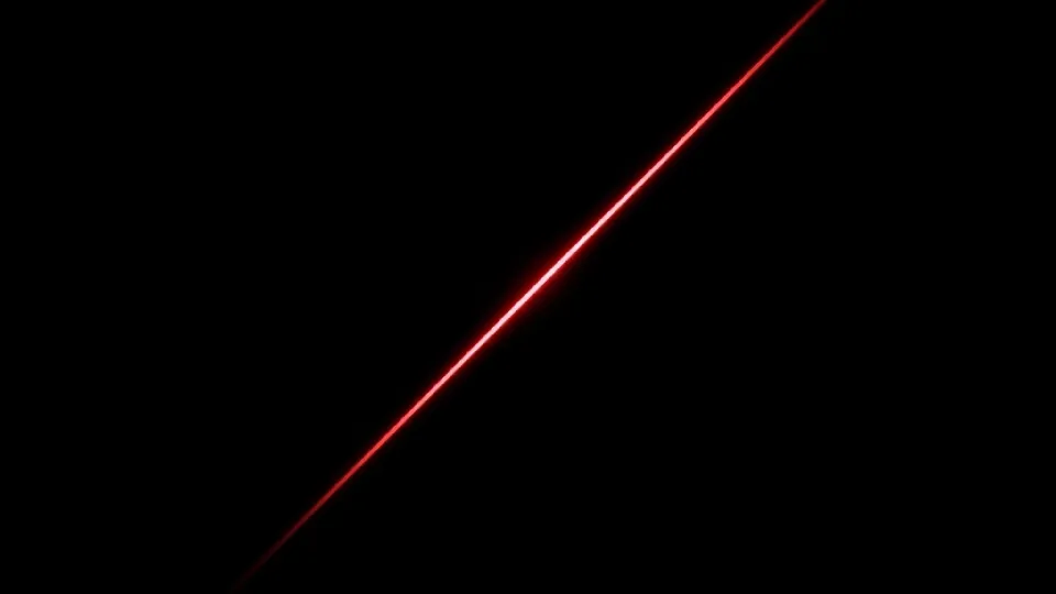 single neon line cutting through black background